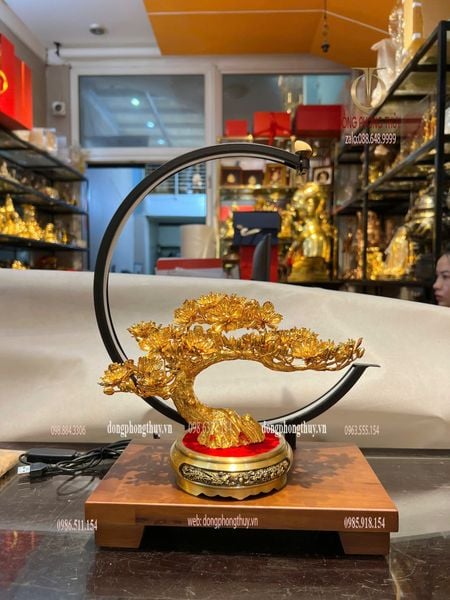 Cây mai vàng 24k bằng đồng mạ vàng 24k