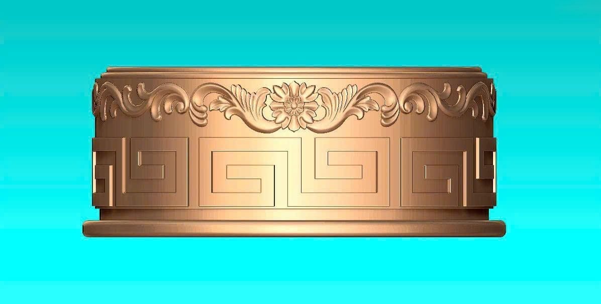 Đai đồng ốp chân cột nhà thờ