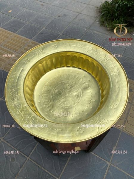 Chậu đồng vàng 42cm