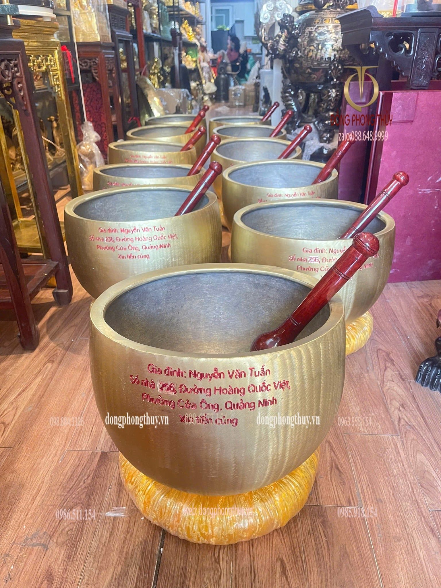 Chuông bát bằng đồng Rộng 38cm nặng 30kg