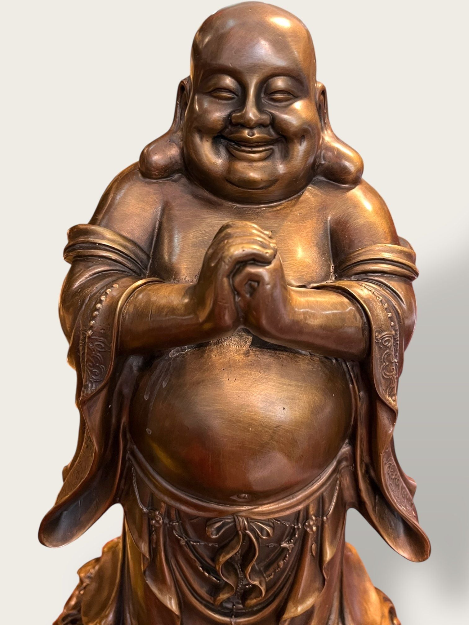 Tượng Di Lặc chúc phúc bằng đồng