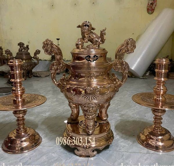 Bộ ngũ sự đồng đỏ hoa sòi 50-55-60-65-70cm