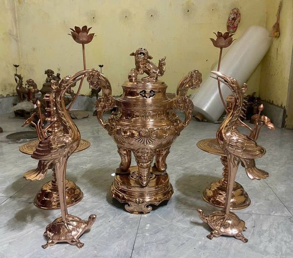 Bộ ngũ sự đồng đỏ hoa sòi 50-55-60-65-70cm