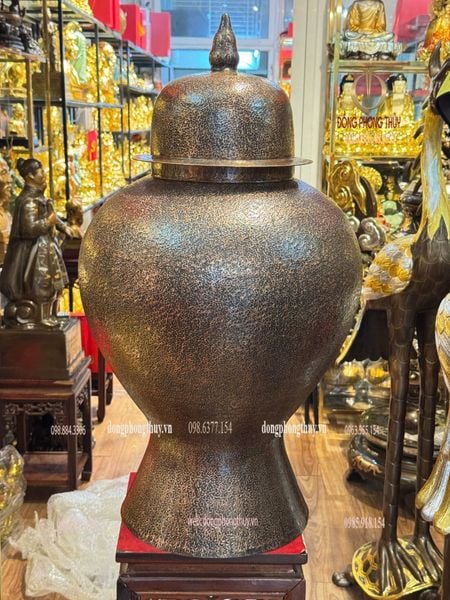 Đôi chóe đồng đỏ vết búa thủ công