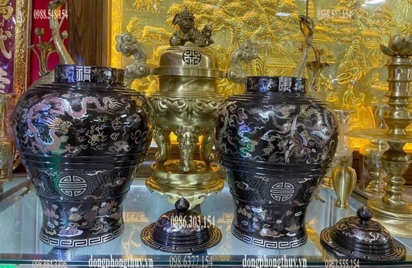 Đôi Choé thờ tứ linh 55cm nặng 50kg