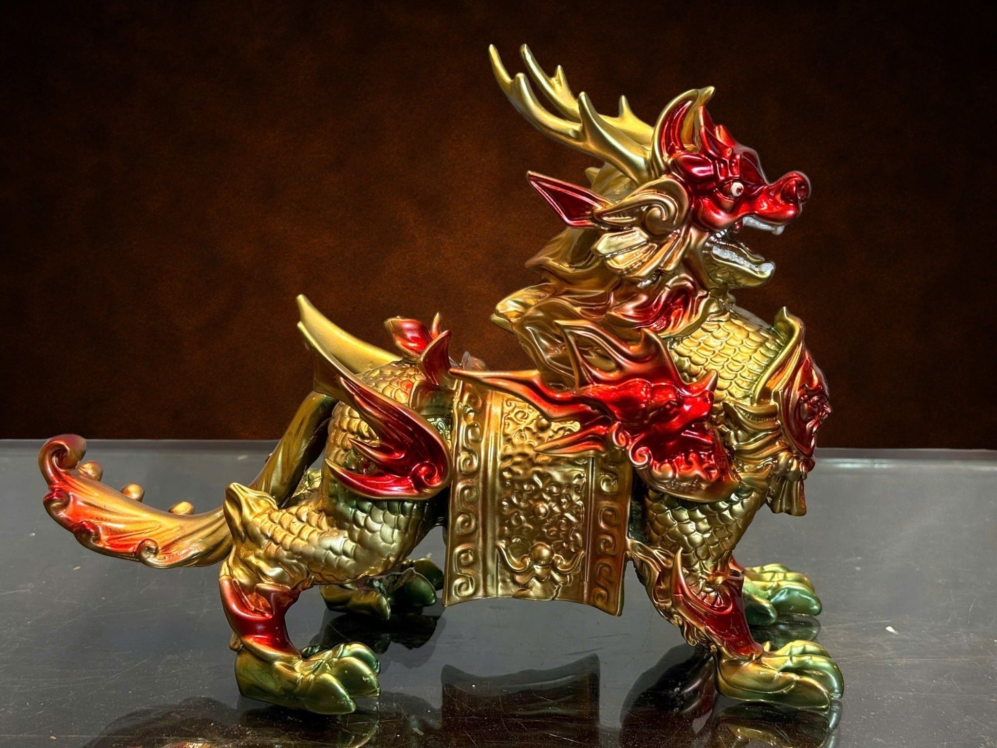 Đôi kỳ lân bằng đồng