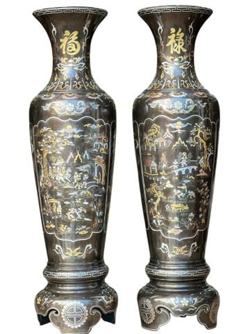 Lọ lục bình - Lộc bình 1m35 khảm tam khí