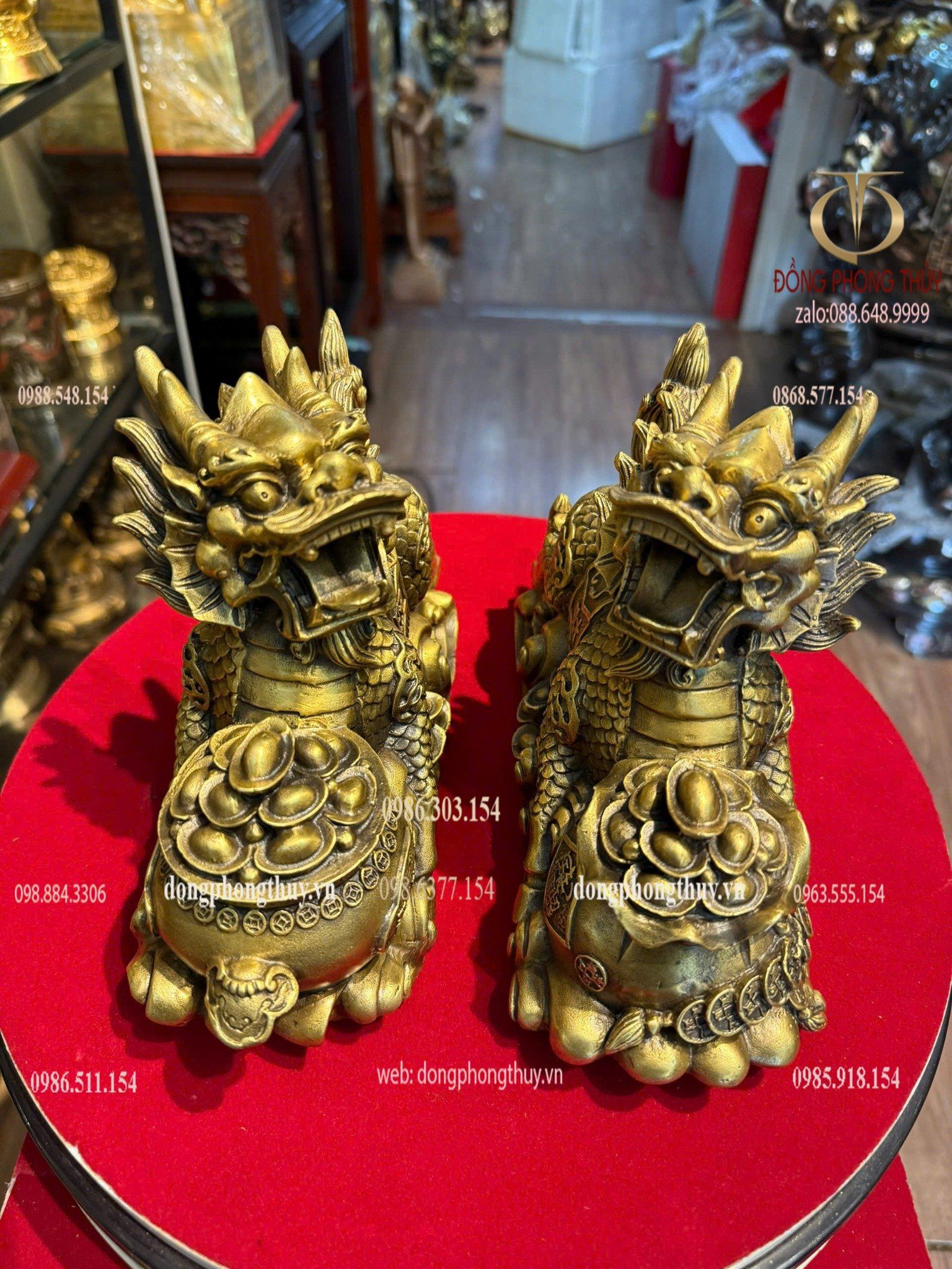 Đôi long mã bằng đồng