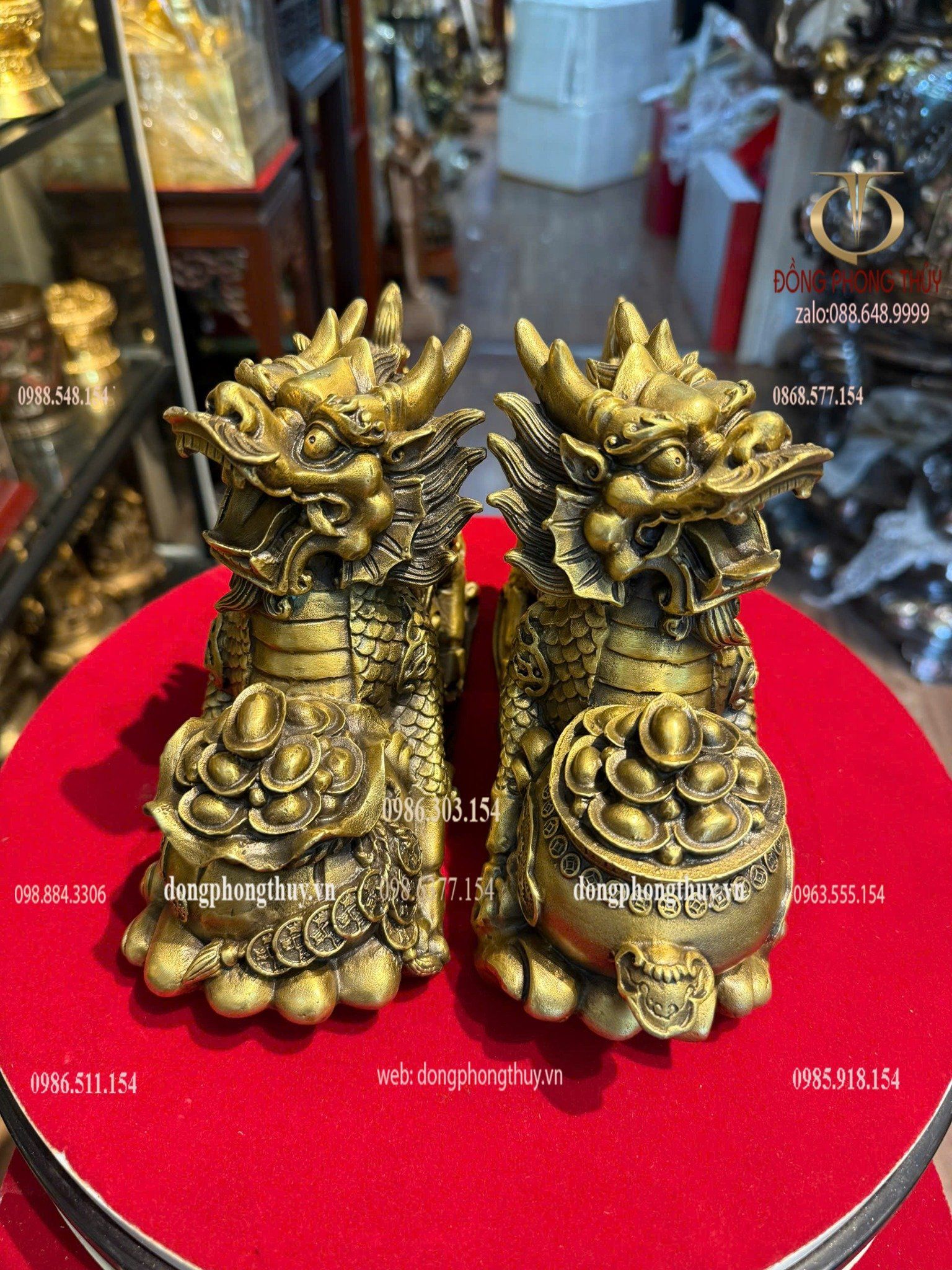 Đôi long mã bằng đồng