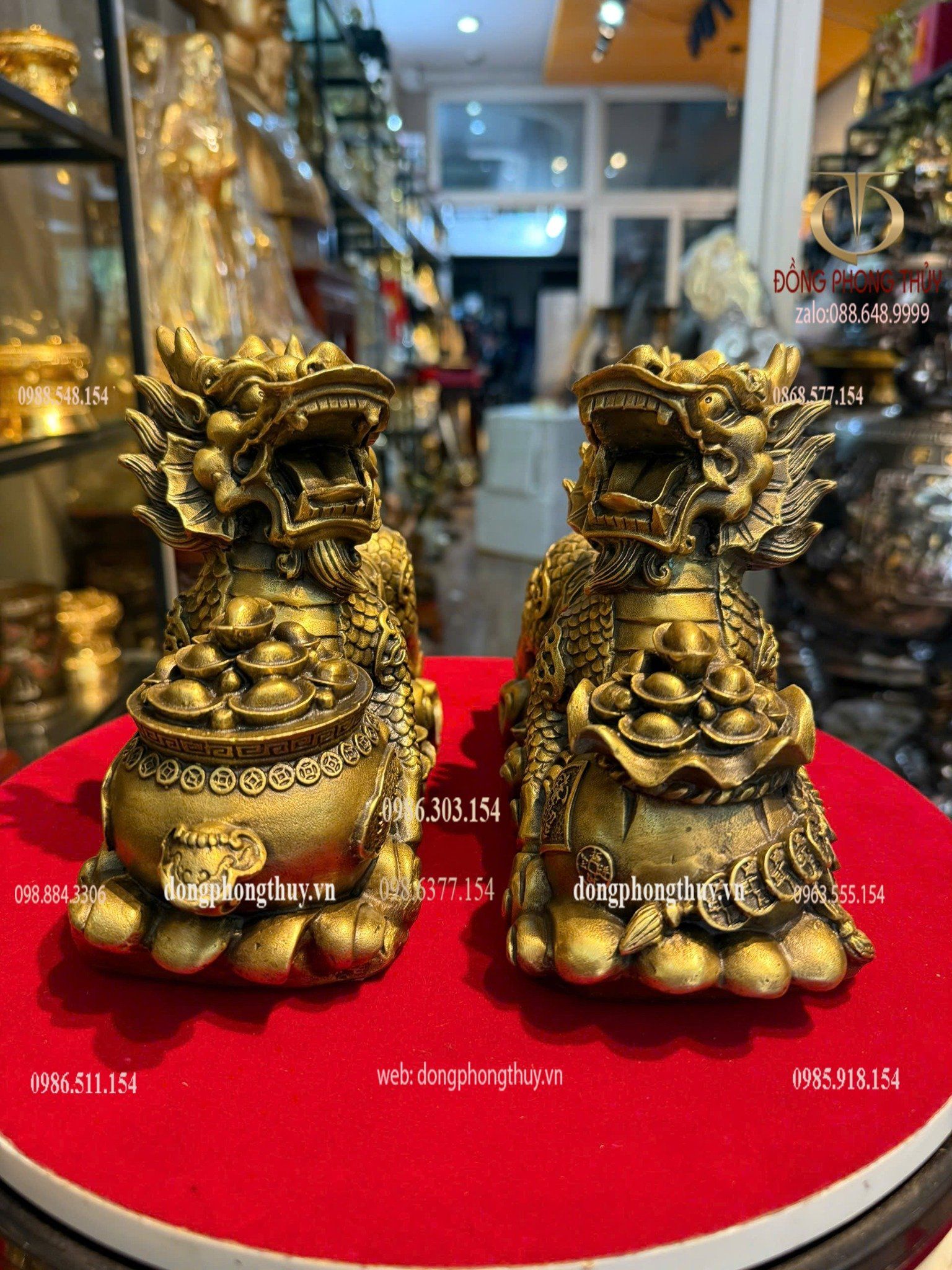 Đôi long mã bằng đồng