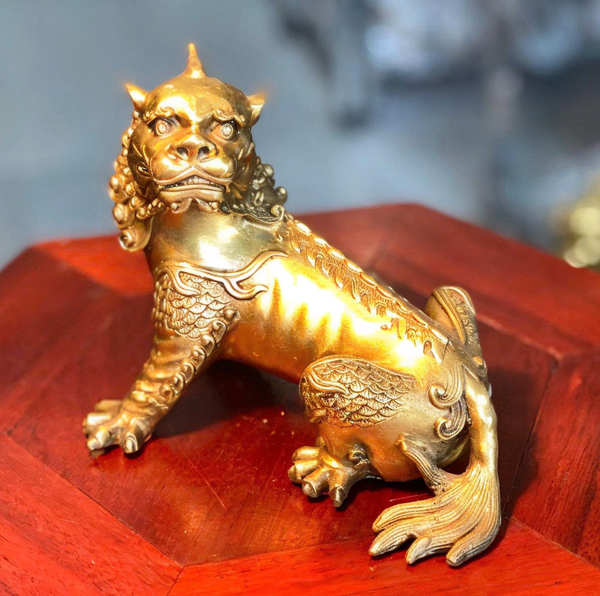 Con nghê bằng đồng 13cm