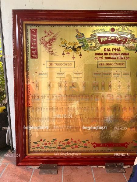 Gia phả dòng họ 2m2*2m7