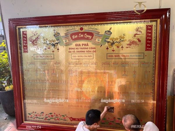 Gia phả dòng họ 2m2*2m7