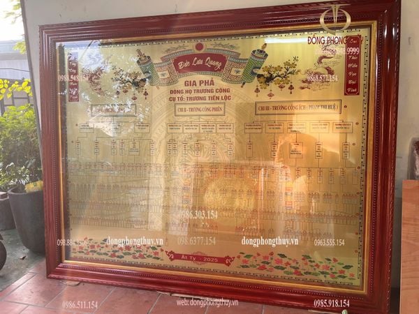 Gia phả dòng họ 2m2*2m7