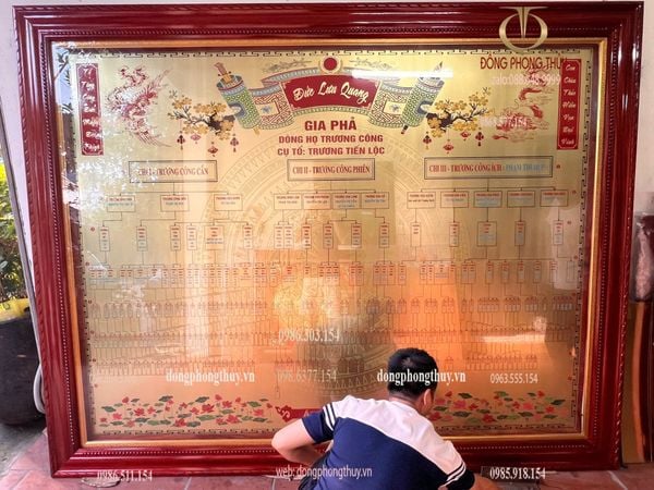 Gia phả dòng họ 2m2*2m7