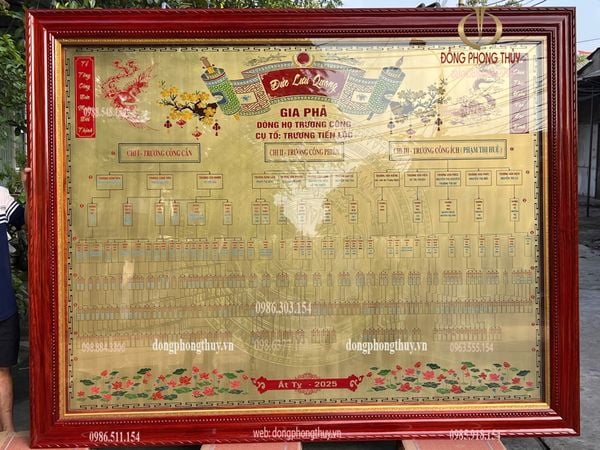 Gia phả dòng họ 2m2*2m7