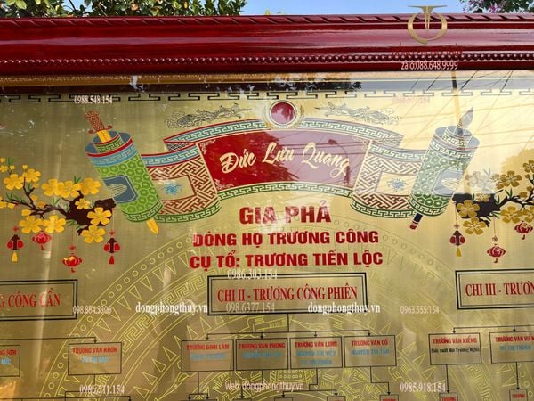 Gia phả dòng họ 2m2*2m7