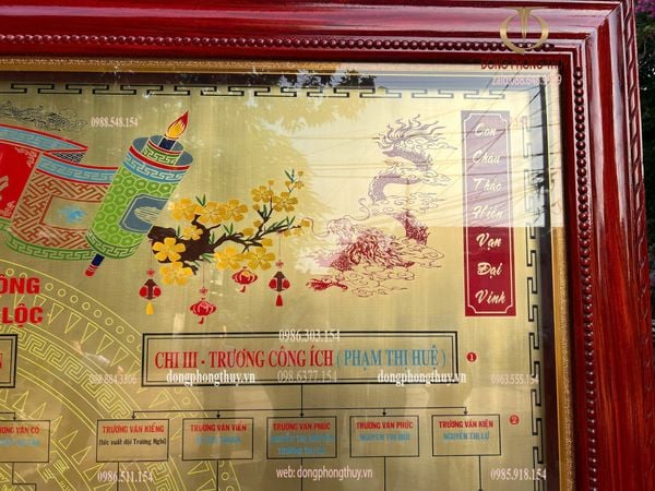 Gia phả dòng họ 2m2*2m7