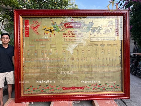 Gia phả dòng họ 2m2*2m7