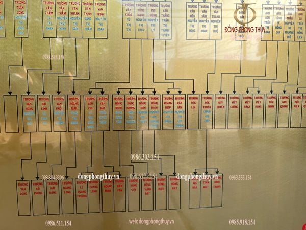 Gia phả dòng họ 2m2*2m7