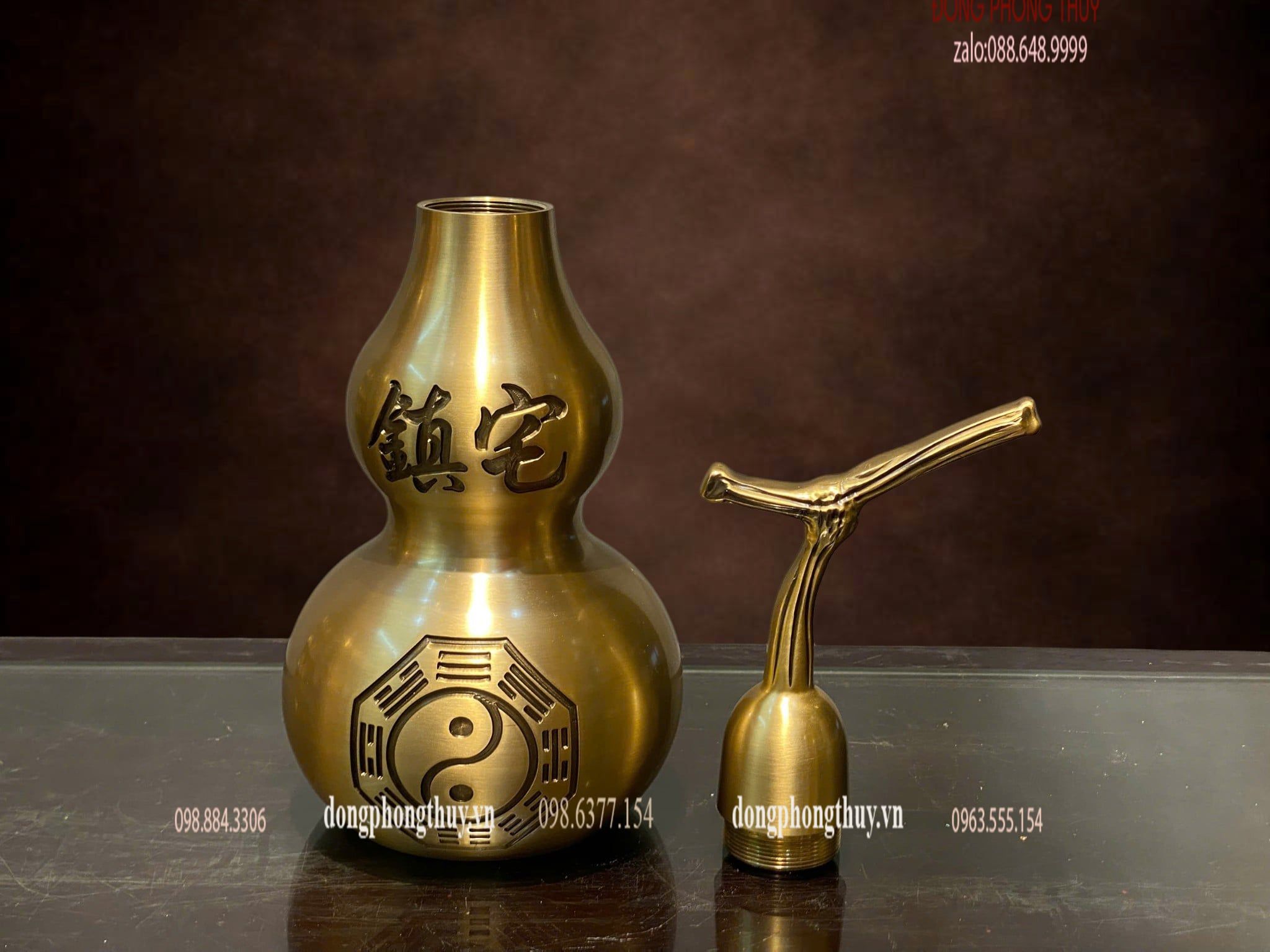 Hồ lô bát quái bằng đồng