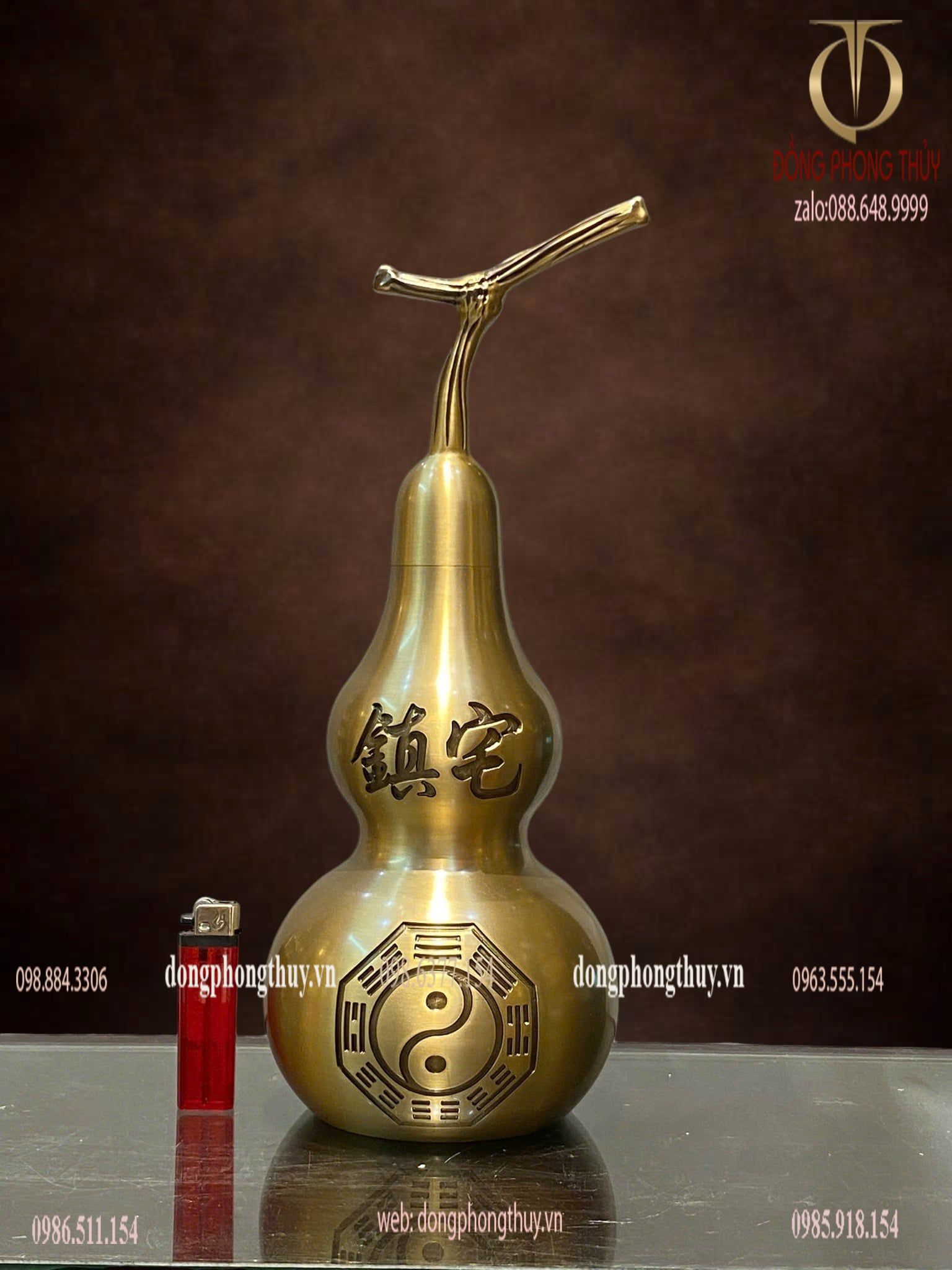 Hồ lô bát quái bằng đồng