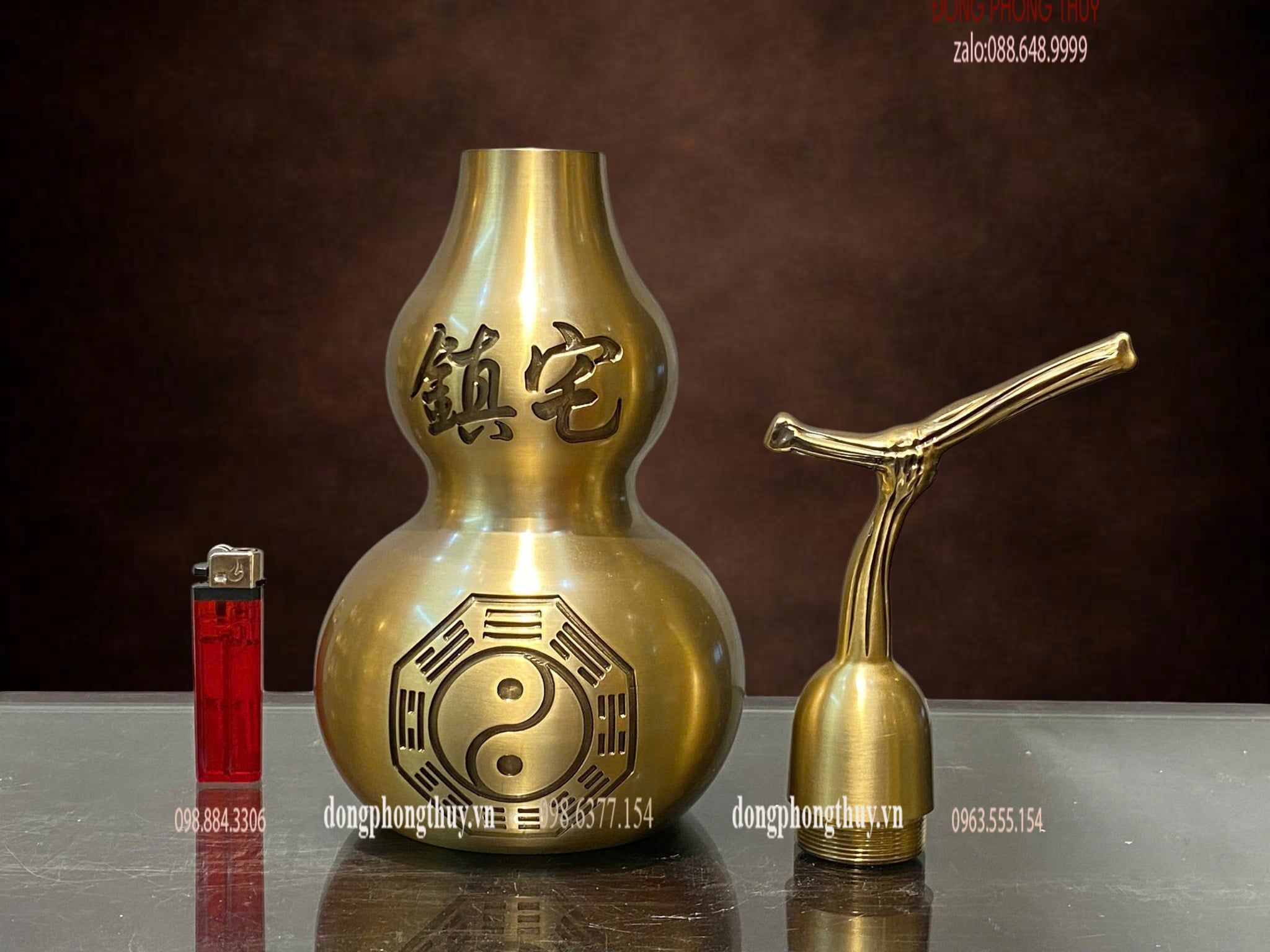 Hồ lô bát quái bằng đồng