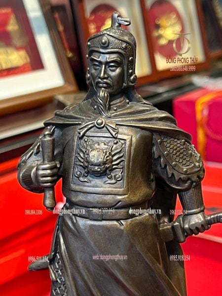 Tượng Trần Hưng Đạo 30cm bằng đồng