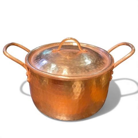 Nồi đồng đỏ dk 24cm cao 14cm nặng 2kg