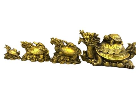 Tượng long quy cõng con rùa đầu rồng bằng rồng