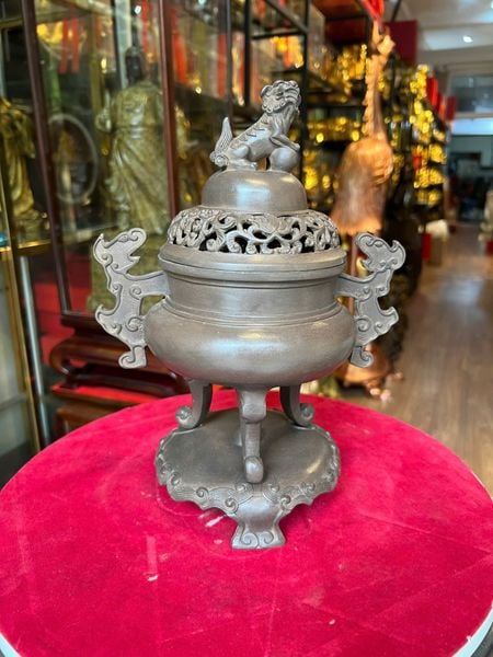 Lư đốt trầm màu Đồng Trầm Cổ độc quyền tại Đồng Phong Thuỷ