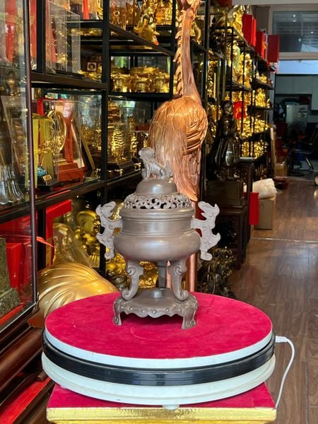 Lư đốt trầm màu Đồng Trầm Cổ độc quyền tại Đồng Phong Thuỷ