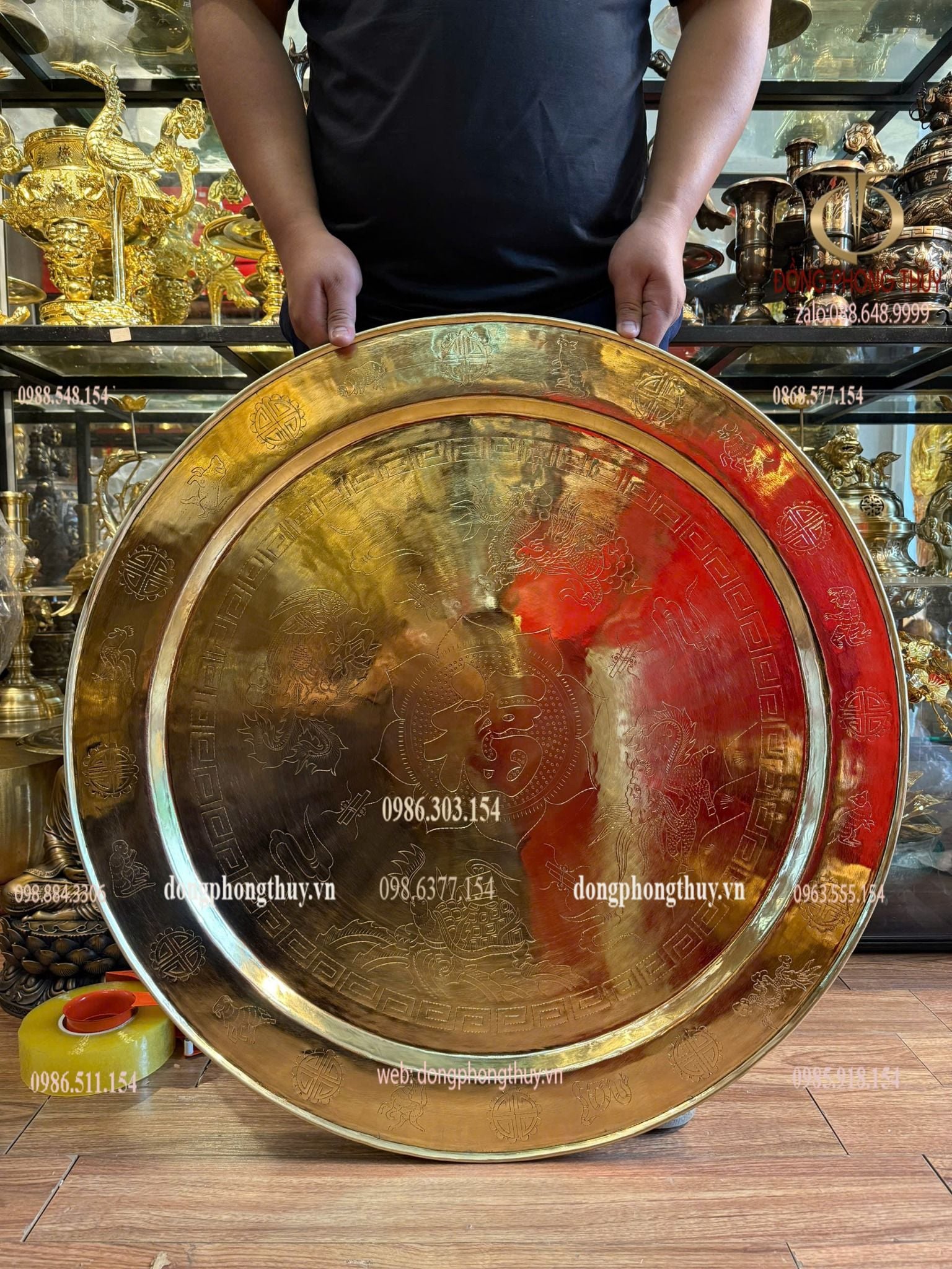 Mâm đồng đại bái 80cm