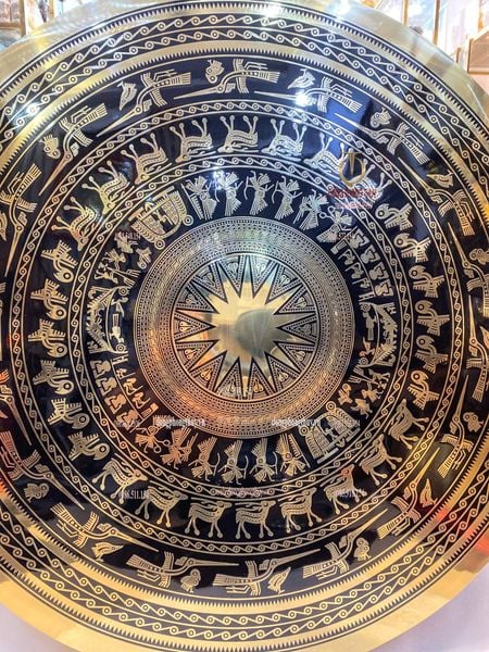 Mặt trống đồng 1m ăn mòn bằng đồng