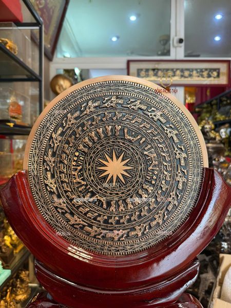 Mặt trống đồng lưu niệm để bàn