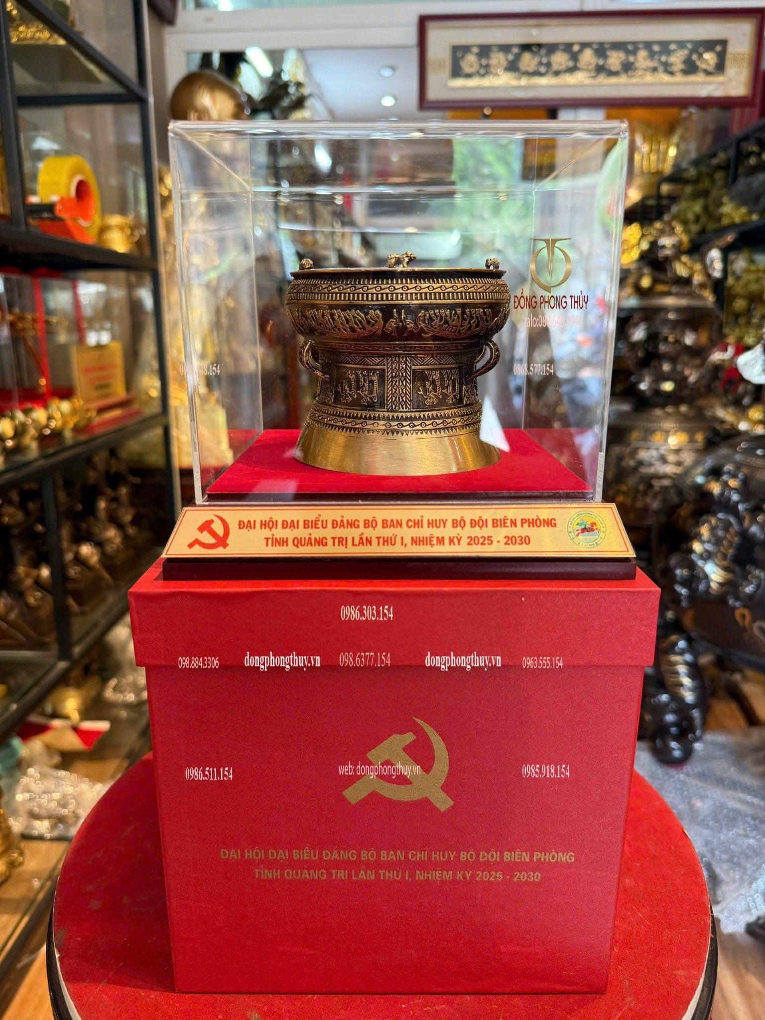 Quà tặng đại hội-quà tặng doanh nghiệp-trống đồng