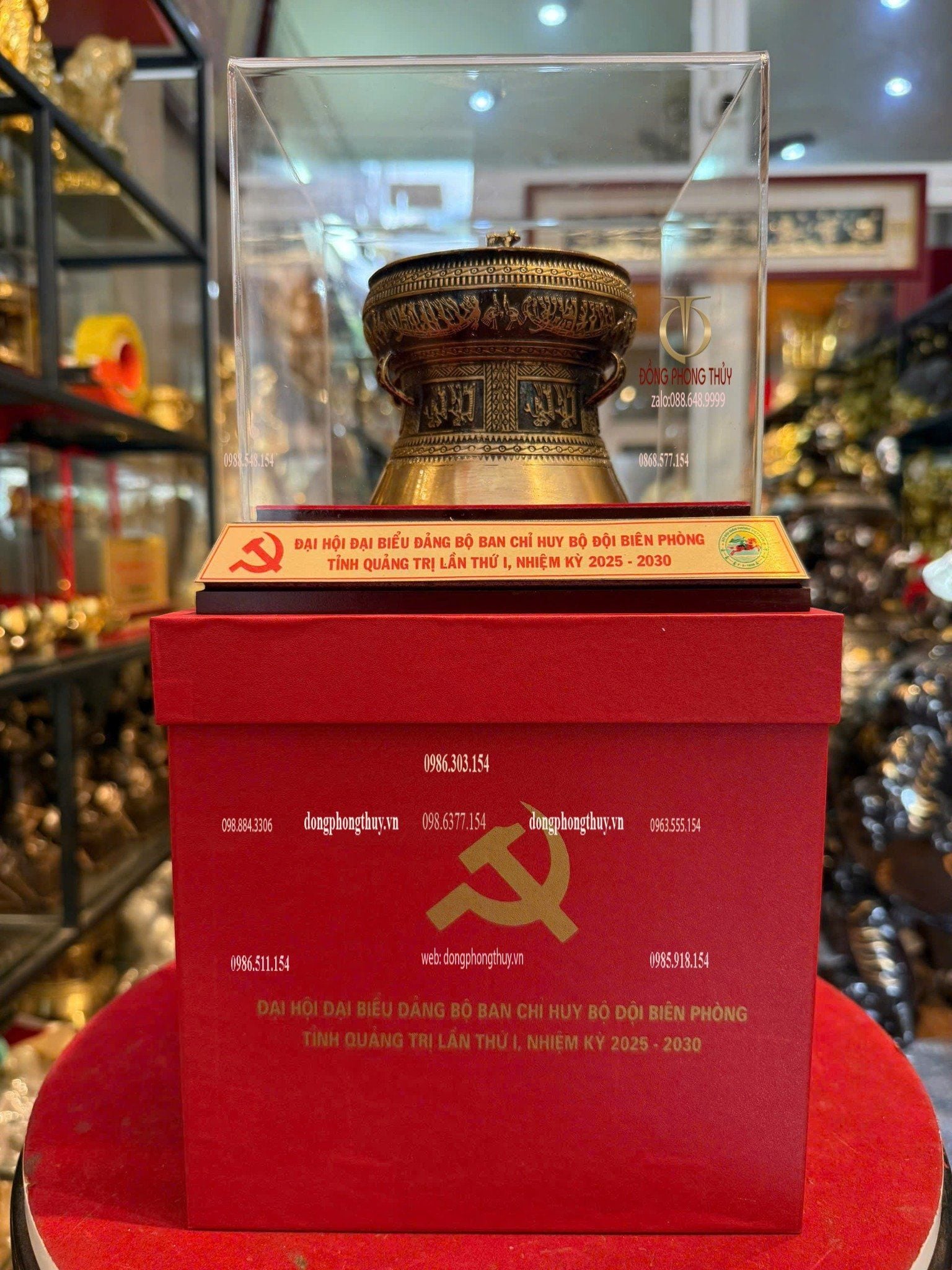 Quà tặng đại hội-quà tặng doanh nghiệp-trống đồng