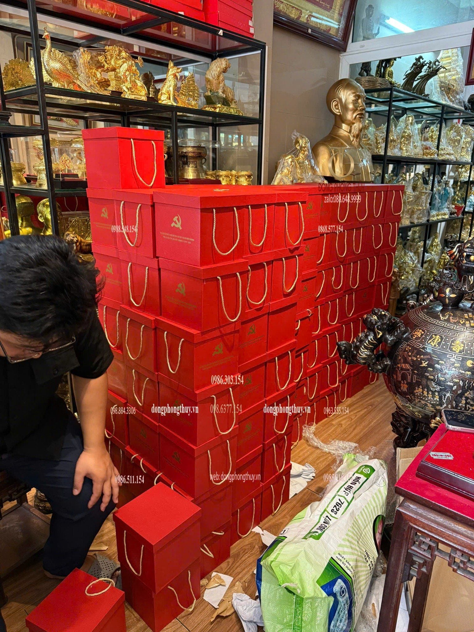 Quà tặng đại hội-quà tặng doanh nghiệp-trống đồng