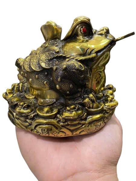 Thiềm thừ cóc ngậm tiền bằng đồng