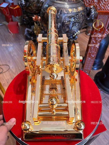 Súng pháo thần công mạ vàng 24k