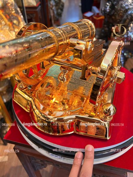 Súng pháo thần công mạ vàng 24k