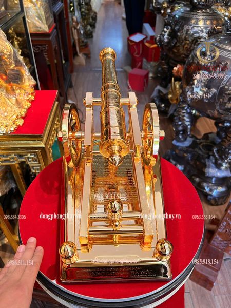 Súng pháo thần công mạ vàng 24k