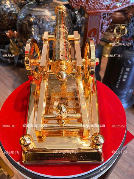 Súng pháo thần công mạ vàng 24k