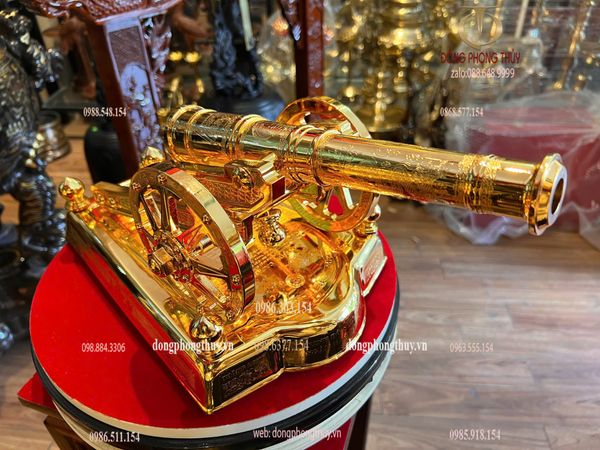 Súng pháo thần công mạ vàng 24k