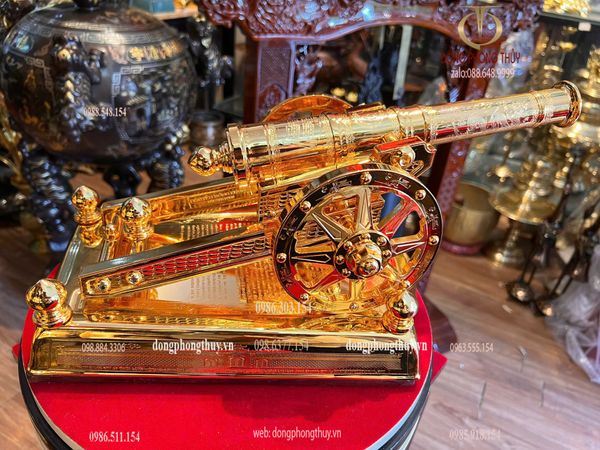 Súng pháo thần công mạ vàng 24k