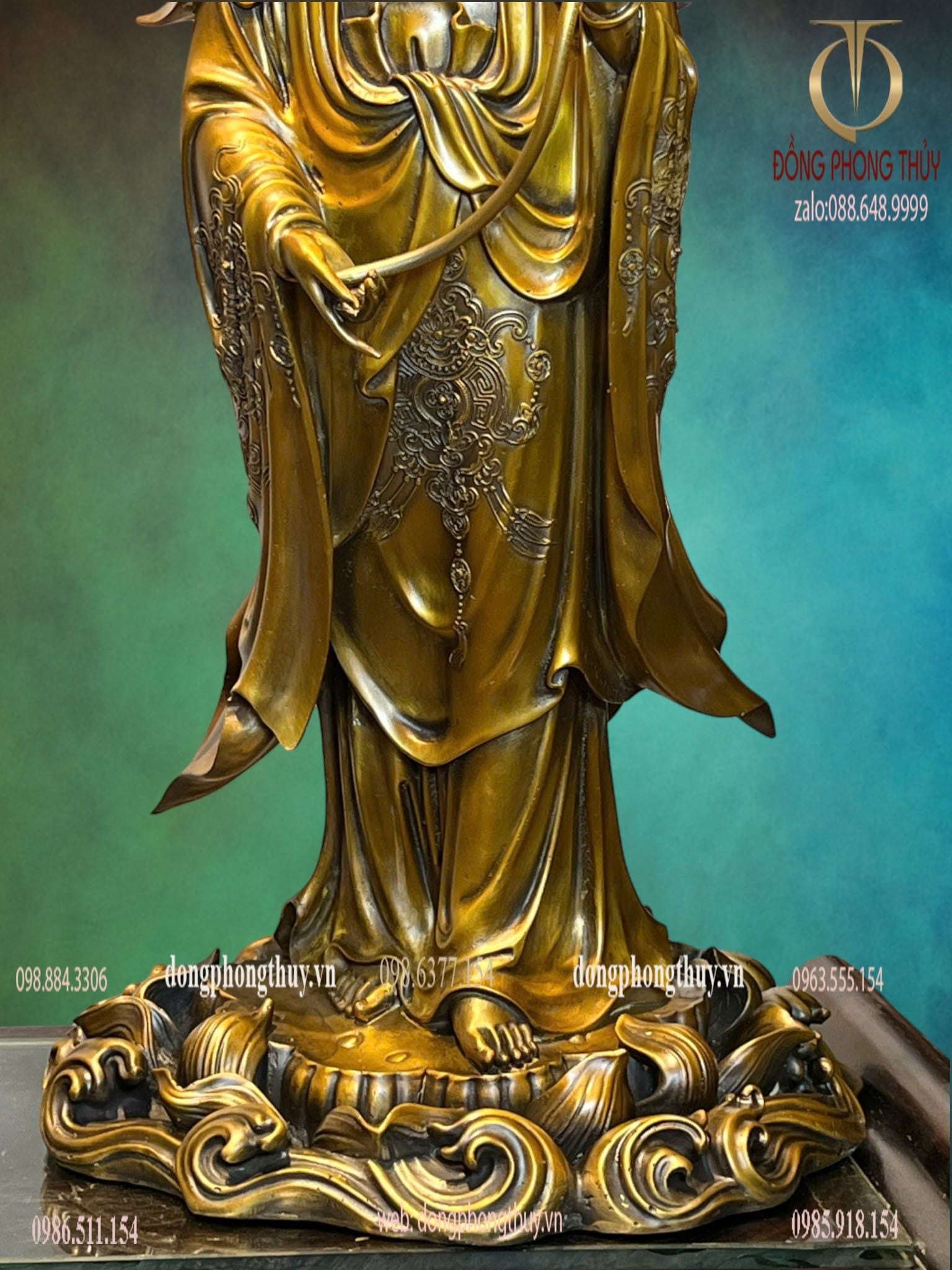 Tượng phật Tây Phương Tam Thánh cao 80cm