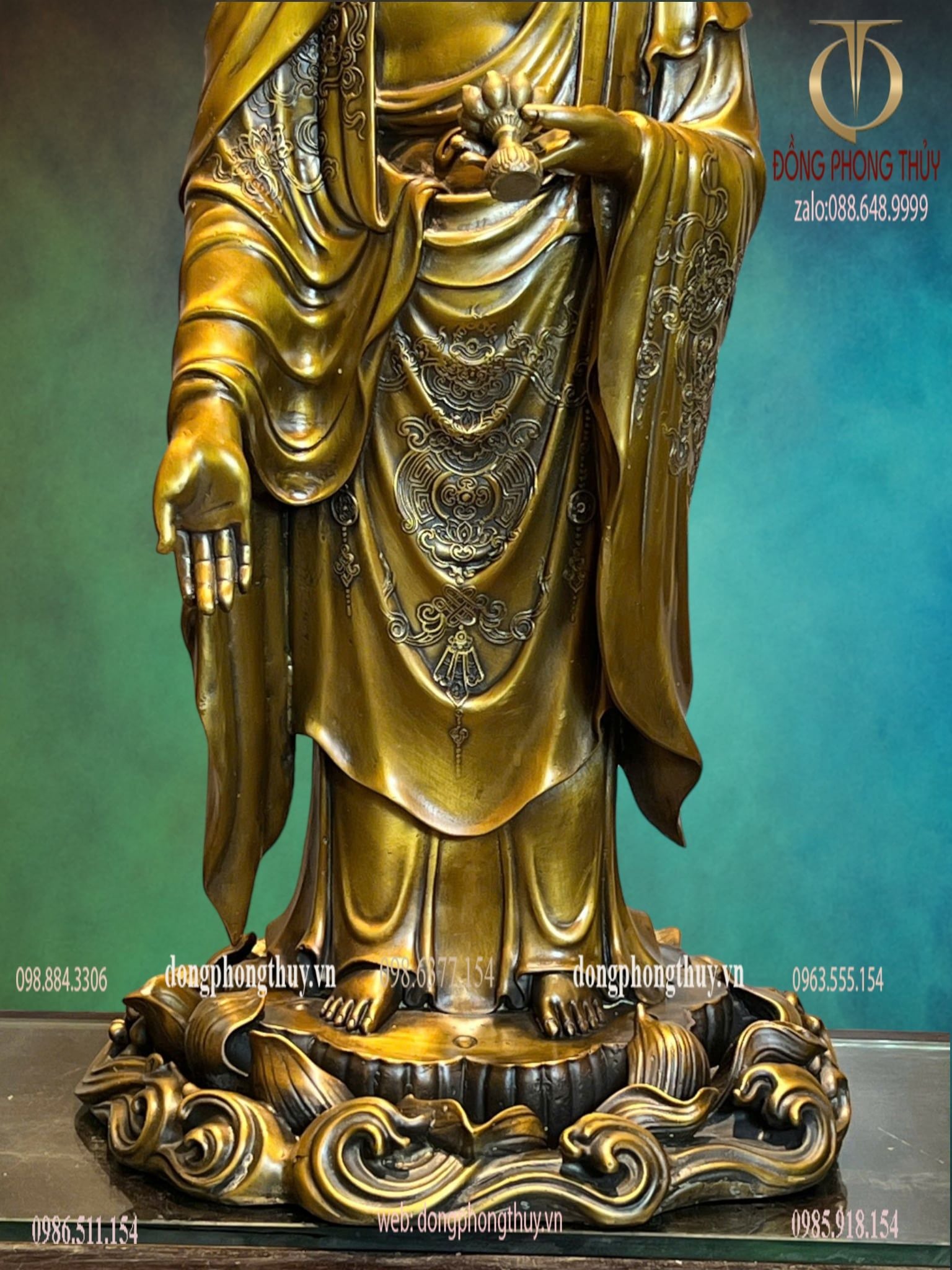 Tượng phật Tây Phương Tam Thánh cao 80cm