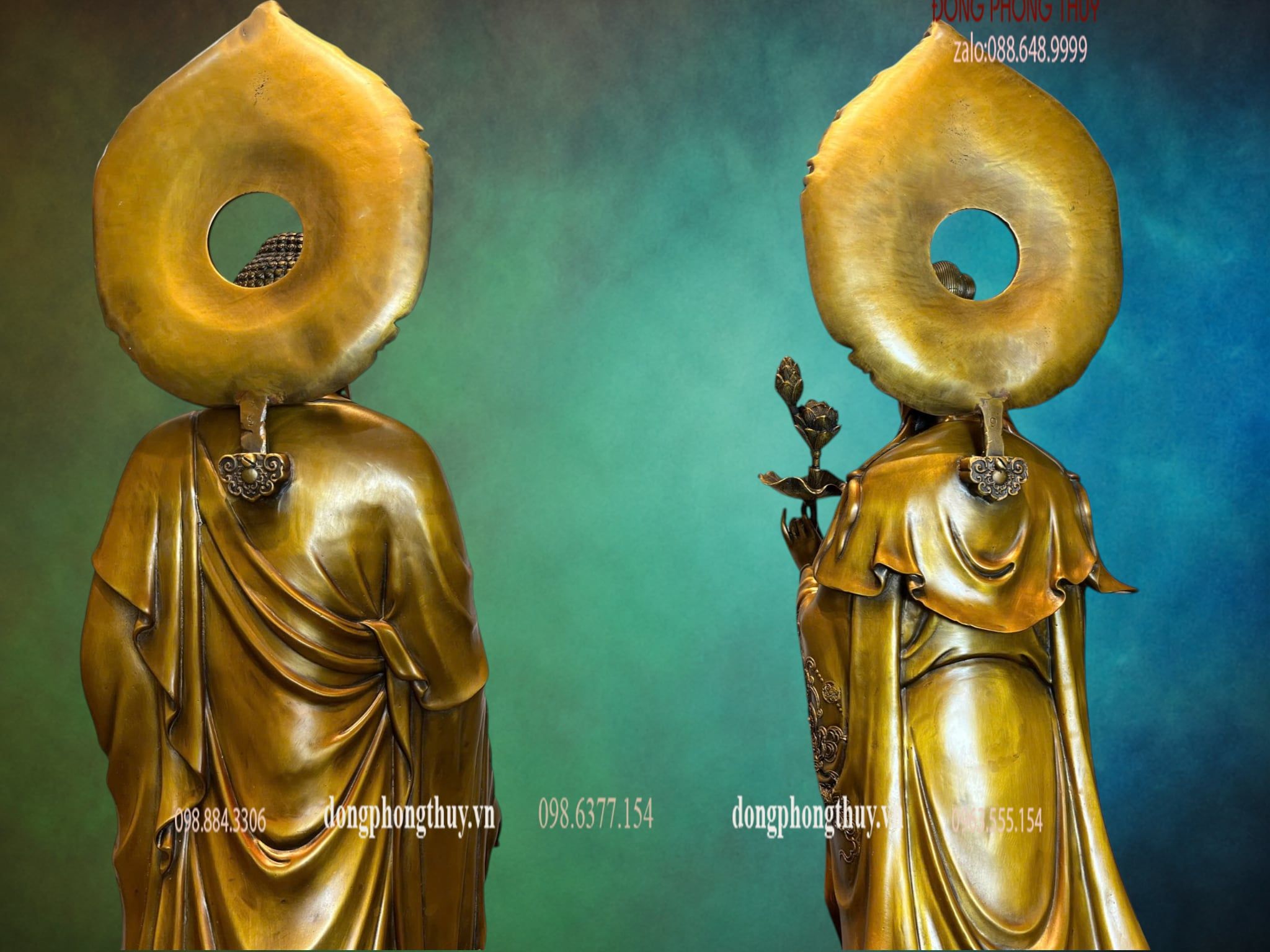 Tượng phật Tây Phương Tam Thánh cao 80cm