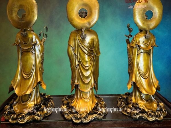 Tượng phật Tây Phương Tam Thánh cao 80cm