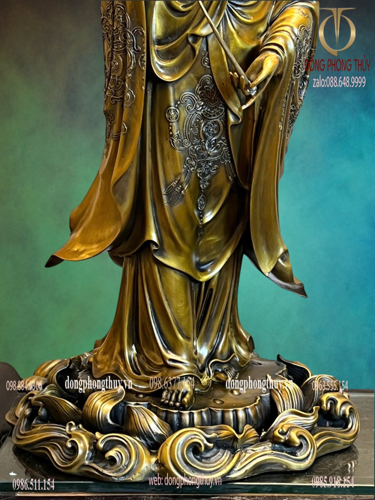 Tượng phật Tây Phương Tam Thánh cao 80cm